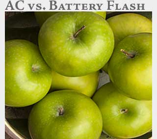 M2 Media Online Learning AC Flash vs. Battery Flash